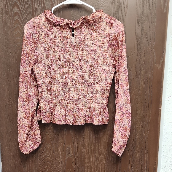American Eagle Outfitters Pink Floral Blouse - Picture 4 of 4